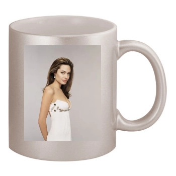 Angelina Jolie 11oz Metallic Silver Mug