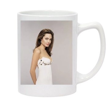 Angelina Jolie 14oz White Statesman Mug