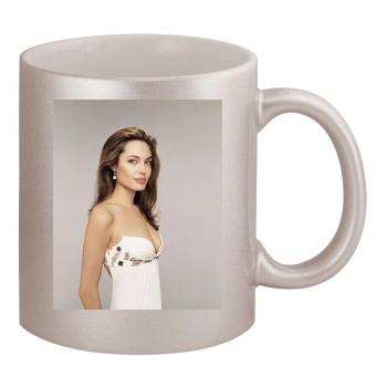 Angelina Jolie 11oz Metallic Silver Mug