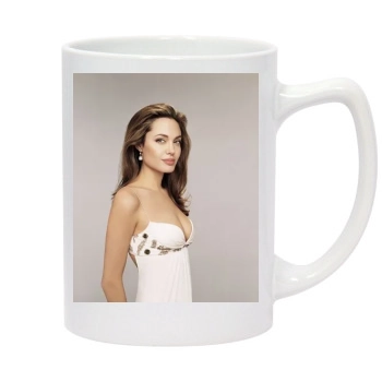 Angelina Jolie 14oz White Statesman Mug