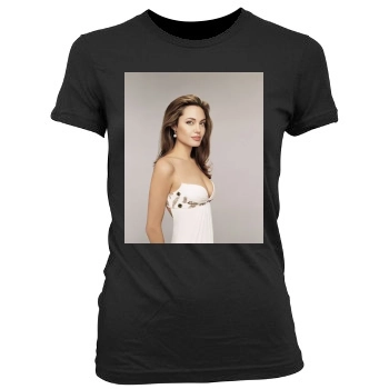 Angelina Jolie Women's Junior Cut Crewneck T-Shirt