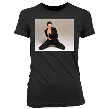 Angelina Jolie Women's Junior Cut Crewneck T-Shirt