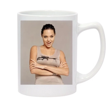 Angelina Jolie 14oz White Statesman Mug