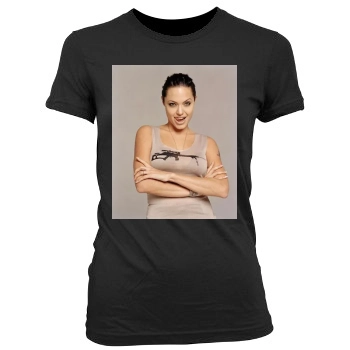 Angelina Jolie Women's Junior Cut Crewneck T-Shirt