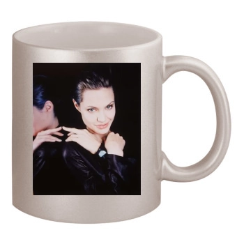 Angelina Jolie 11oz Metallic Silver Mug