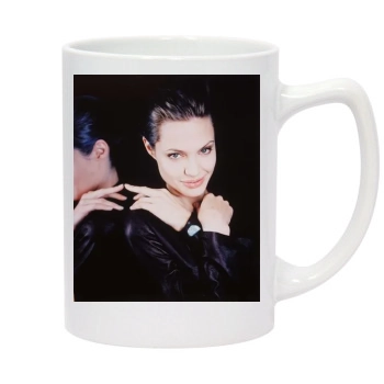 Angelina Jolie 14oz White Statesman Mug