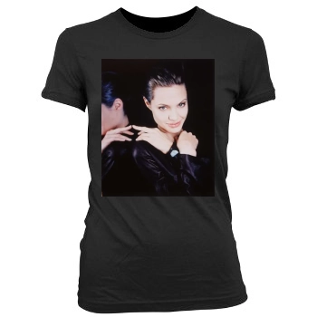 Angelina Jolie Women's Junior Cut Crewneck T-Shirt