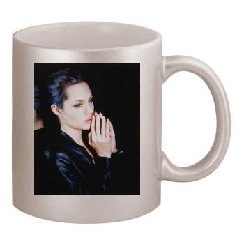 Angelina Jolie 11oz Metallic Silver Mug