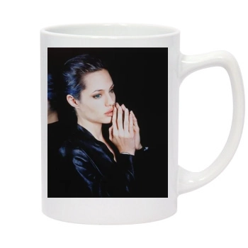 Angelina Jolie 14oz White Statesman Mug