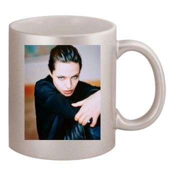 Angelina Jolie 11oz Metallic Silver Mug