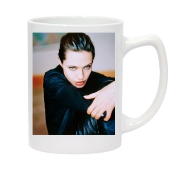 Angelina Jolie 14oz White Statesman Mug