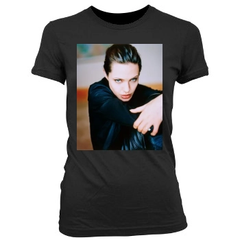 Angelina Jolie Women's Junior Cut Crewneck T-Shirt