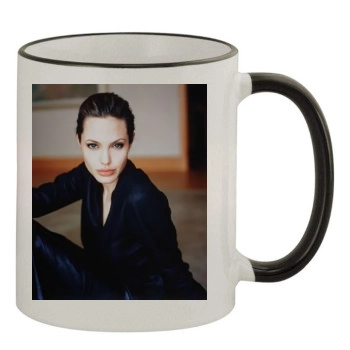 Angelina Jolie 11oz Colored Rim & Handle Mug