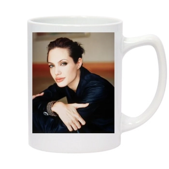 Angelina Jolie 14oz White Statesman Mug