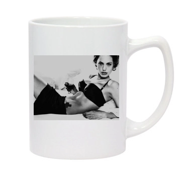 Angelina Jolie 14oz White Statesman Mug