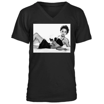 Angelina Jolie Men's V-Neck T-Shirt