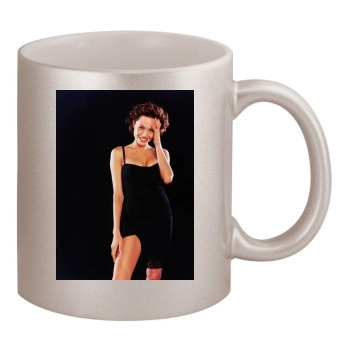 Angelina Jolie 11oz Metallic Silver Mug