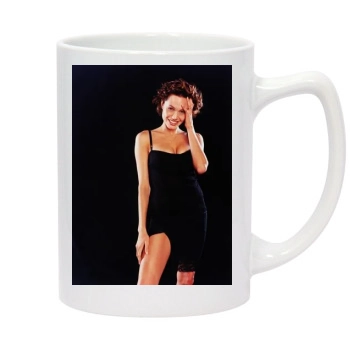 Angelina Jolie 14oz White Statesman Mug