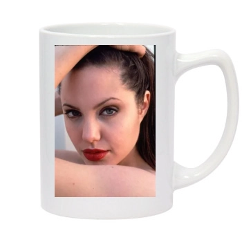 Angelina Jolie 14oz White Statesman Mug