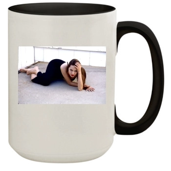 Angelina Jolie 15oz Colored Inner & Handle Mug