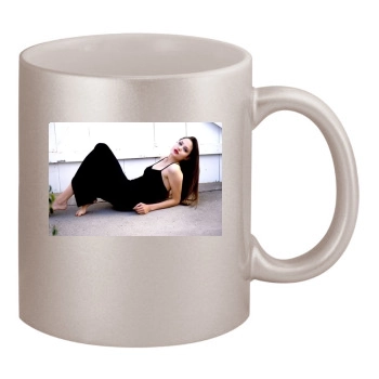 Angelina Jolie 11oz Metallic Silver Mug