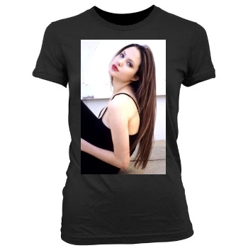 Angelina Jolie Women's Junior Cut Crewneck T-Shirt