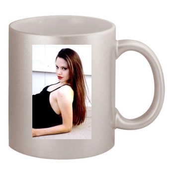 Angelina Jolie 11oz Metallic Silver Mug