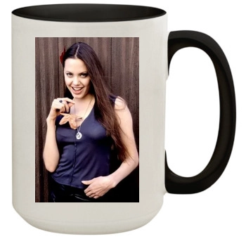 Angelina Jolie 15oz Colored Inner & Handle Mug