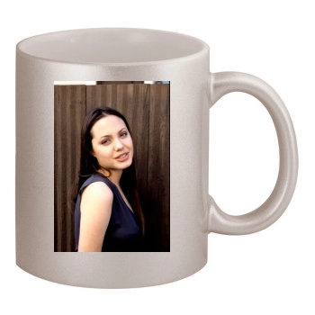 Angelina Jolie 11oz Metallic Silver Mug