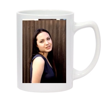 Angelina Jolie 14oz White Statesman Mug