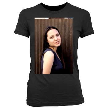 Angelina Jolie Women's Junior Cut Crewneck T-Shirt