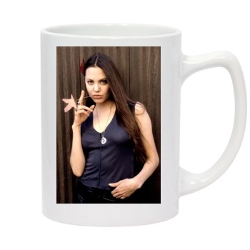 Angelina Jolie 14oz White Statesman Mug