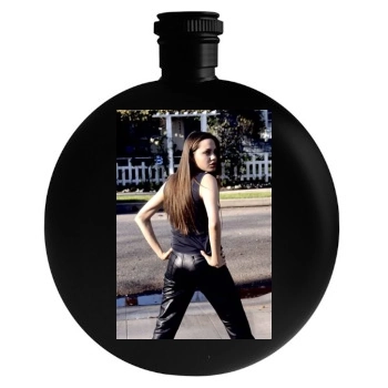 Angelina Jolie Round Flask