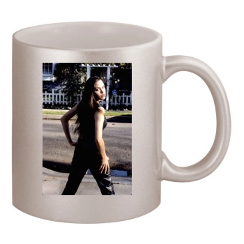 Angelina Jolie 11oz Metallic Silver Mug