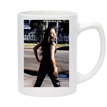 Angelina Jolie 14oz White Statesman Mug