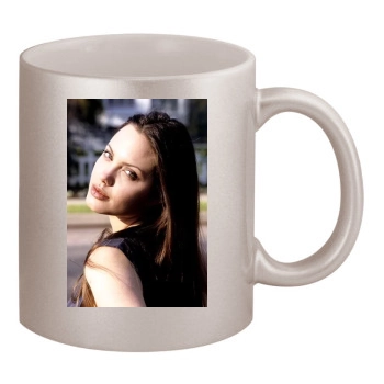 Angelina Jolie 11oz Metallic Silver Mug