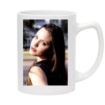 Angelina Jolie 14oz White Statesman Mug