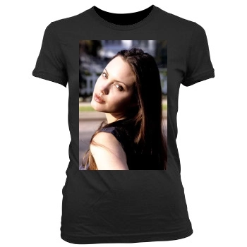 Angelina Jolie Women's Junior Cut Crewneck T-Shirt