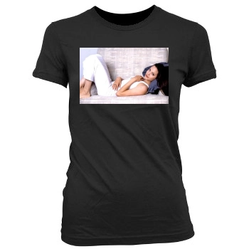 Angelina Jolie Women's Junior Cut Crewneck T-Shirt