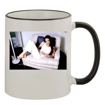 Angelina Jolie 11oz Colored Rim & Handle Mug