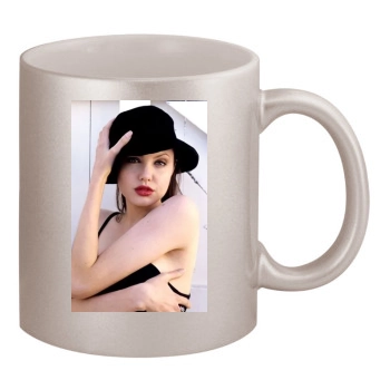 Angelina Jolie 11oz Metallic Silver Mug