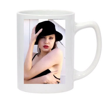 Angelina Jolie 14oz White Statesman Mug