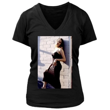 Angelina Jolie Women's Deep V-Neck TShirt