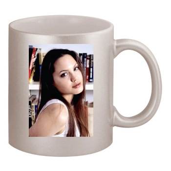 Angelina Jolie 11oz Metallic Silver Mug