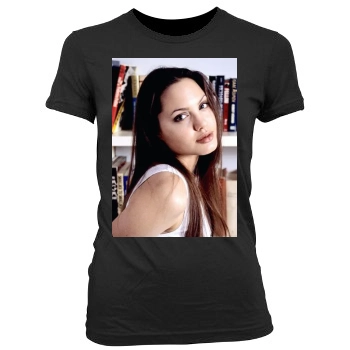 Angelina Jolie Women's Junior Cut Crewneck T-Shirt