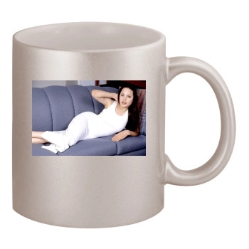 Angelina Jolie 11oz Metallic Silver Mug