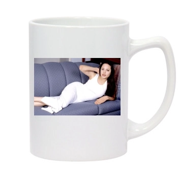 Angelina Jolie 14oz White Statesman Mug