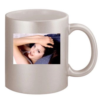 Angelina Jolie 11oz Metallic Silver Mug