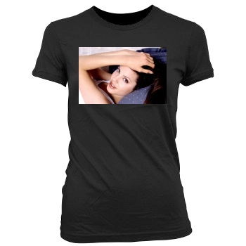 Angelina Jolie Women's Junior Cut Crewneck T-Shirt