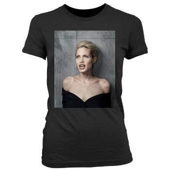 Angelina Jolie Women's Junior Cut Crewneck T-Shirt